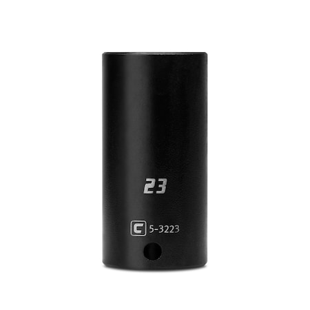 Capri Tools 3/8 in Drive 23 mm 6-Point Metric Deep Impact Socket CP53223